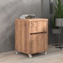 Ver imagem 2 de Armário Baixo Estilo Industrial 1 Porta 1 Gaveta Chess F04 Solanum - Mpozenato