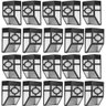 Luminaria Solar Arandela Parede Spot Balizador Kit 20 Uni Resistente Varanda Quintal Jardim Multiuso - 1