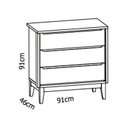 Ver mais imagens de Quarto de Bebê Berço + Cômoda + Guarda Roupa Rosa Classic Pés em Madeira Natural