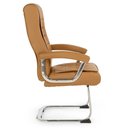 Ver imagem 6 de Cadeira de Escritório Estofada Presidente Premium Base Fixa - Caramelo