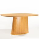 Ver imagem 6 de Mesa de Jantar 6 Lugares Orgânica Valência 180x100 Cm M04 Mel - Lyam Decor