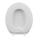 Ver imagem 6 de Assento Vaso Sanitário Almofadado Slim Branco + Lixeira Branca 6l Redondo com Tampa