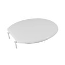 Ver imagem 7 de Assento Vaso Sanitário Almofadado Slim Branco + Lixeira Branca 6l Redondo com Tampa