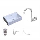 Ver imagem 2 de Kit Cuba Q45 com Torneira C50 e Válvula 1 Pol. Abs e Sifão Pvc e Flexível Compace