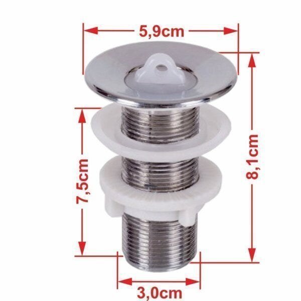 Kit Cuba Q45 com Torneira C50 e Válvula 1 Pol. Abs Compace - 8