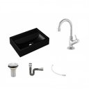 Ver imagem 2 de Kit Cuba Q45 com Torneira 1198 Metal e Válvula 1 Pol. Sifão Cromado e Flexível Compace