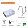 Kit Cuba Q45 com Torneira 1198 Metal e Válvula 1 Pol. Sifão Cromado e Flexível Compace - 3