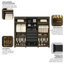 Ver imagem 6 de Guarda-Roupas Casal 6 Portas com 4 Portas Reflecta com Pés com LED Absolut New 100% MDF