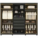 Ver imagem 4 de Guarda-Roupas Casal 6 Portas com 4 Portas Reflecta com Pés com LED Absolut New 100% MDF