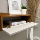 Ver imagem 4 de Painel para TV 55 Monza 135cm em MDF-MDP Cinamomo-Off White Artely