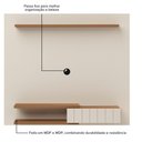 Ver imagem 5 de Painel para TV 55 Monza 135cm em MDF-MDP Cinamomo-Off White Artely