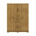 Ver imagem 2 de Guarda Roupa Casal Belga 6 Portas de Bater 3 Gavetas com Cabideiros Nature G98 - Gran Belo