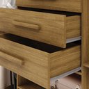 Ver imagem 6 de Guarda Roupa Casal Belga 6 Portas de Bater 3 Gavetas com Cabideiros Nature G98 - Gran Belo