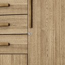 Ver imagem 5 de Guarda Roupa Casal Belga 6 Portas de Bater 3 Gavetas com Cabideiros Nature G98 - Gran Belo