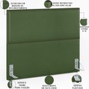 Ver imagem 6 de Cabeceira Cama Box Casal Queen 160 Cm Facto Verde Musgo