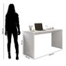 Mesa para Computador Ambiente Gávea Branco Trama - Móveis Leão - 3