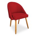 Ver imagem 1 de Cadeira de Jantar Bela Suede Pés Palito Castanho Pallazio