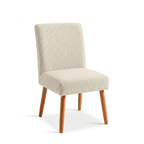 Cadeira de Jantar Moderna e Minimalista Maya Bouclé