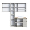 Ver imagem 7 de Conjunto para Banheiro Modulado 168cm com 4 Peças Gabinete Suspenso com Cuba Belagavi