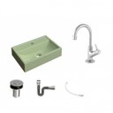 Ver imagem 2 de Kit Cuba Q45 com Torneira 1198 Metal e Válvula Click 1"b Pol. Sifão Cromado e Flexível Compace