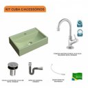 Ver imagem 3 de Kit Cuba Q45 com Torneira 1198 Metal e Válvula Click 1"b Pol. Sifão Cromado e Flexível Compace