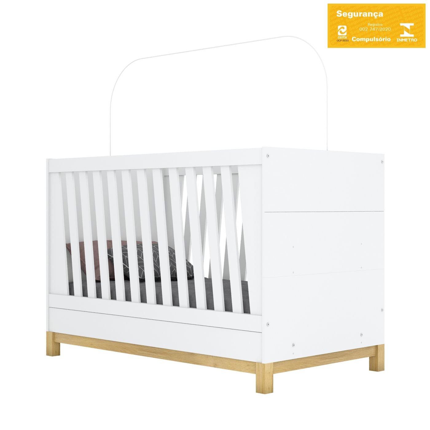 Berço Mini Cama Montessoriano 3 em 1 Alegria 100%mdf - Henn