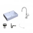 Ver imagem 2 de Kit Cuba Q45 com Torneira 1198 Metal e Válvula Click 1"b Pol. Sifão Cromado e Flexível Compace