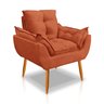 Poltrona Opala Decorativa Sala Escritório Terra Cota - 3