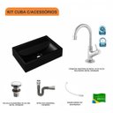 Ver imagem 3 de Kit Cuba Q45 com Torneira 1198 Metal e Válvula Click 1 Pol. Sifão Cromado e Flexível Compace