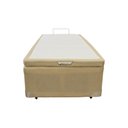 Ver imagem 3 de Cama Box Baú Castor Solteiro Linho Bege 120x203x35cm