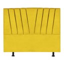 Ver imagem 1 de Cabeceira Estofada Cama Casal Queen Size 160 Cm Malu Suede:amarelo