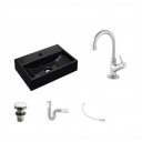 Ver imagem 2 de Kit Cuba Q45 com Torneira 1198 Metal e Válvula Click 1 Pol. 1/2 Sifão Pvc e Flexível Compace