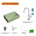 Ver imagem 3 de Kit Cuba Q45 com Torneira 1198 Metal e Válvula Click 1 Pol. 1/2 Sifão Pvc e Flexível Compace