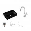 Ver imagem 2 de Kit Cuba Q45 com Torneira 1198 Metal e Válvula Click 1 Pol. 1/2 Sifão Pvc e Flexível Compace