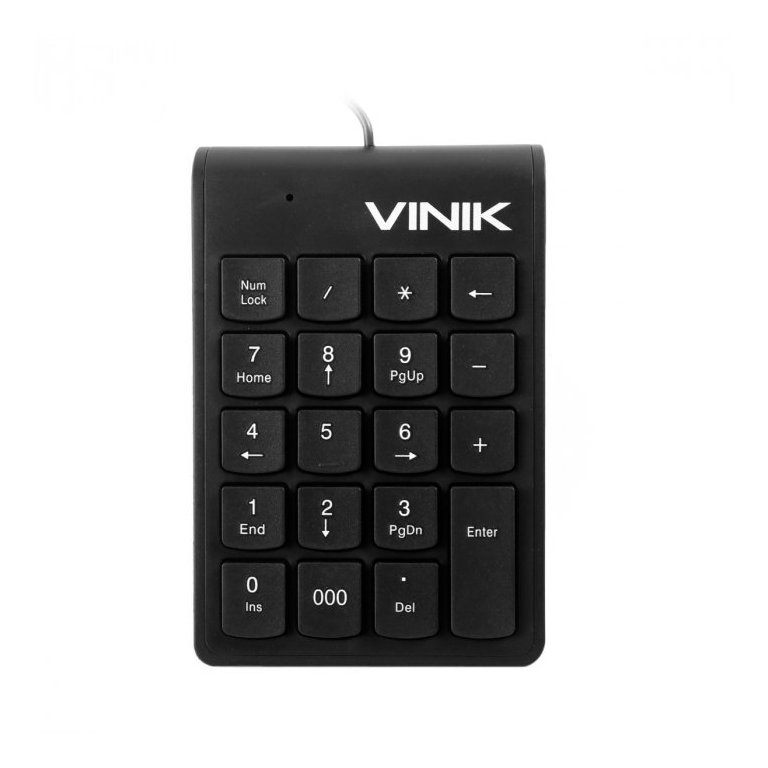 TECLADO NUMERICO USB DYNAMIC 20 TECLAS CABO 1.8M PRETO - DT91 Vinik TECLADO NUMERICO USB DYNAMIC 20 TECLAS CABO 1.8M PRETO - DT91 Vinik