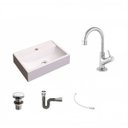 Ver imagem 2 de Kit Cuba Q45 com Torneira 1198 Metal e Válvula Click 1 Pol. 1/2 Sifão Cromado e Flexível Compace