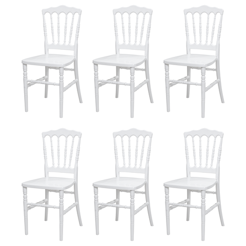 Kit 6 Cadeiras Dior Polipropileno Sala Cozinha Jantar Restaurante Eventos Festas - Mercado Cadeiras