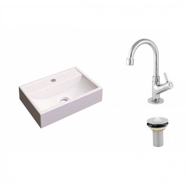 Kit Cuba Q45 com Torneira 1198 Metal e Válvula 1" Pol. Compace - 2