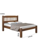 Ver imagem 4 de Cama Casal em Madeira Maciça com Colchão D33 Espuma