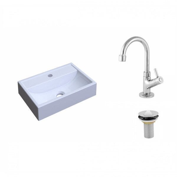Kit Cuba Q45 com Torneira 1198 Metal e Válvula 1" Pol. Compace - 2