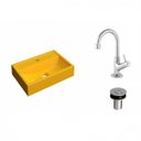 Ver imagem 2 de Kit Cuba Q45 com Torneira 1198 Metal e Válvula Click 1"b Pol. Compace