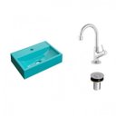 Ver imagem 2 de Kit Cuba Q45 com Torneira 1198 Metal e Válvula Click 1"b Pol. Compace