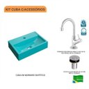 Ver imagem 3 de Kit Cuba Q45 com Torneira 1198 Metal e Válvula Click 1"b Pol. Compace