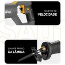 Ver imagem 2 de Serra Sabre Wf SA01 1200W com Punho Giratório Cinza Wap 220V