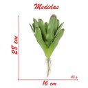 Ver imagem 3 de Kit 6 Bromélia Planta Artificial Plástico 28cm