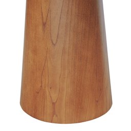 Mesa de Jantar Base Cone Tampo Laminado/Laqueado Ø120 Amêndoa/Preto - 4