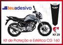 Ver imagem 2 de Kit Adesivo Faixa Protetor Cg Titan 160c Carbono 2018 a 2021 Cobra Motoparts