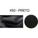 Ver imagem 2 de Sofá 3 Lugares Retrátil Reclinável Levi 250cm Couro Preto - Sallar Home