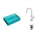 Ver imagem 2 de Kit Cuba Q45 com Torneira 1198 Metal e Válvula Click 1 Pol. Compace