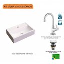 Ver imagem 3 de Kit Cuba Q45 com Torneira 1198 Metal e Válvula Click 1 Pol. Compace